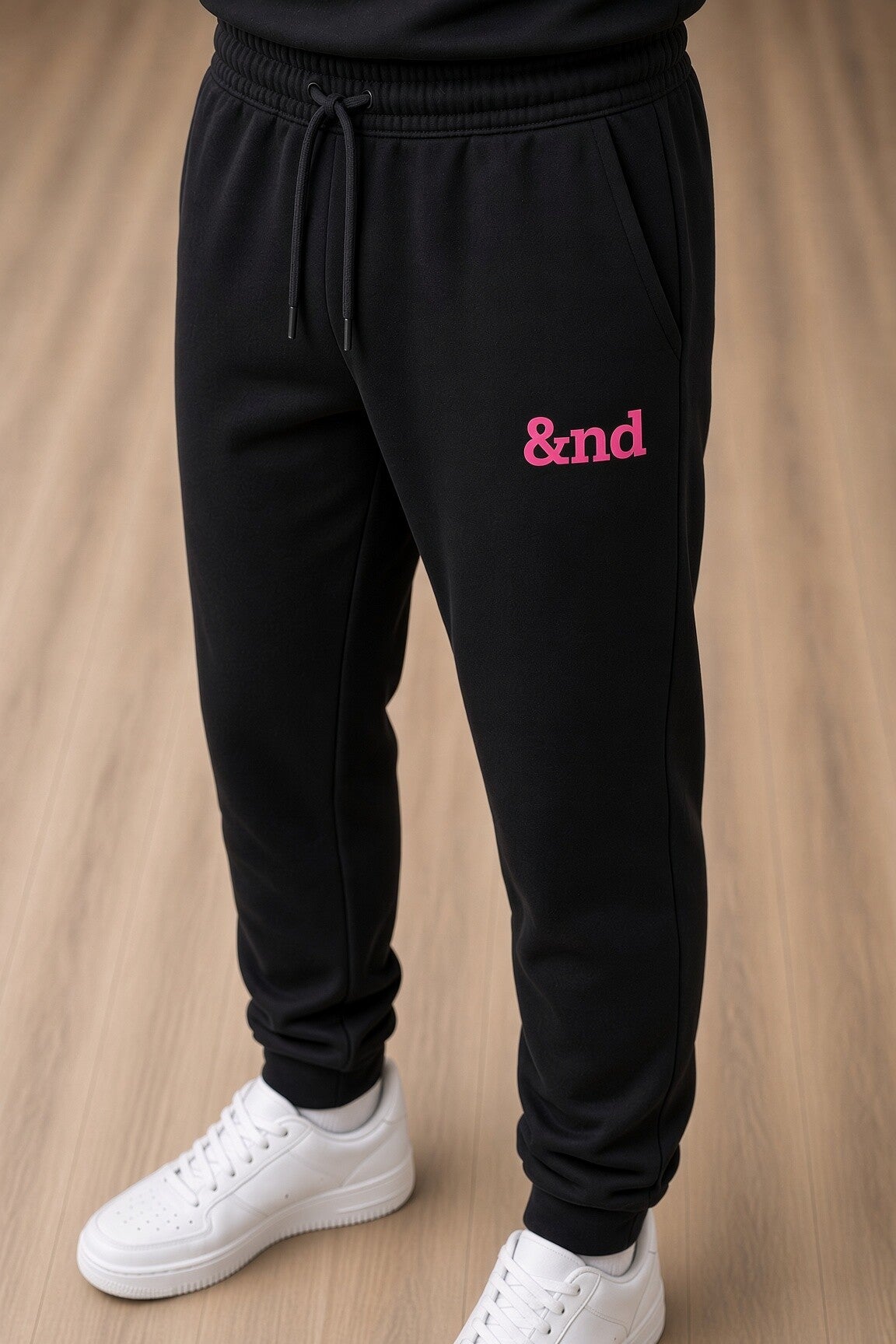&nd Fleeced Unisex Joggers Pink