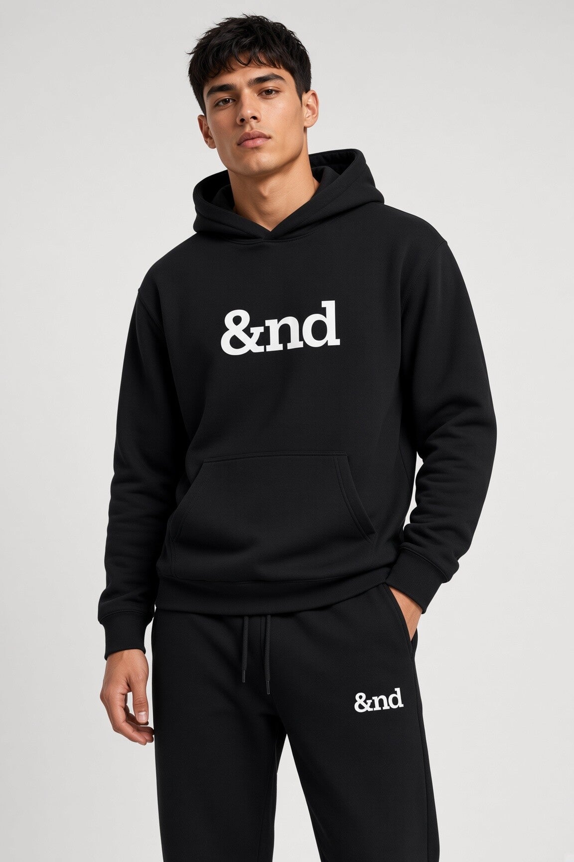 &nd Oversized Fleeced Hoodie WHITE
