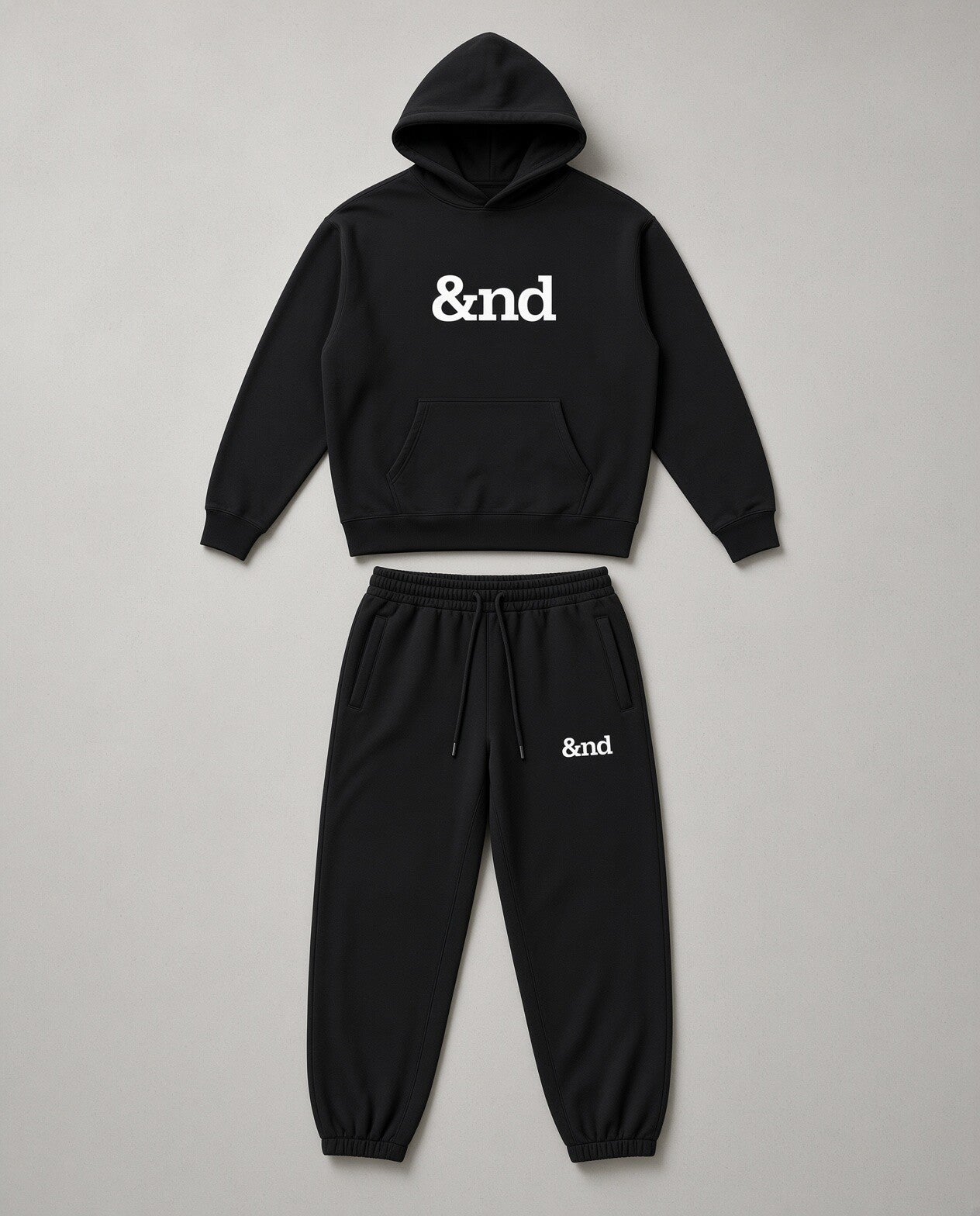 &nd Jogger/Hoodie Set Unisex WHITE