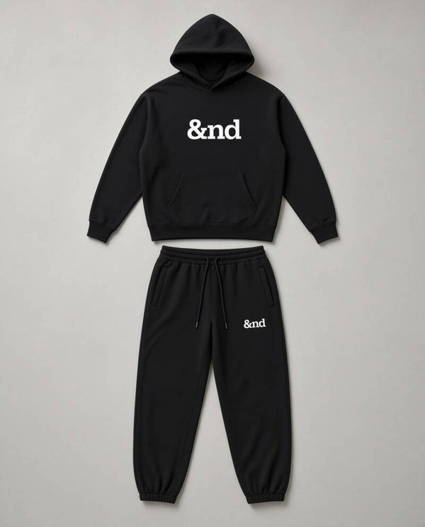 &nd Jogger/Hoodie Set Unisex WHITE