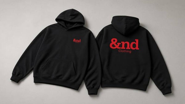 &nd Clothing Unisex Hoodie Red
