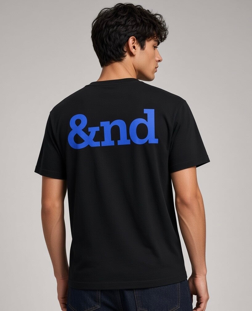 Unisex oversized blue &nd tee