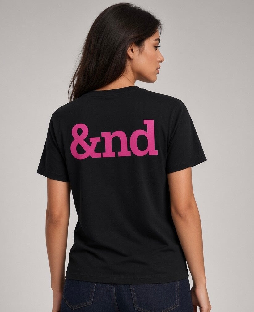 Unisex oversized pink &nd tee
