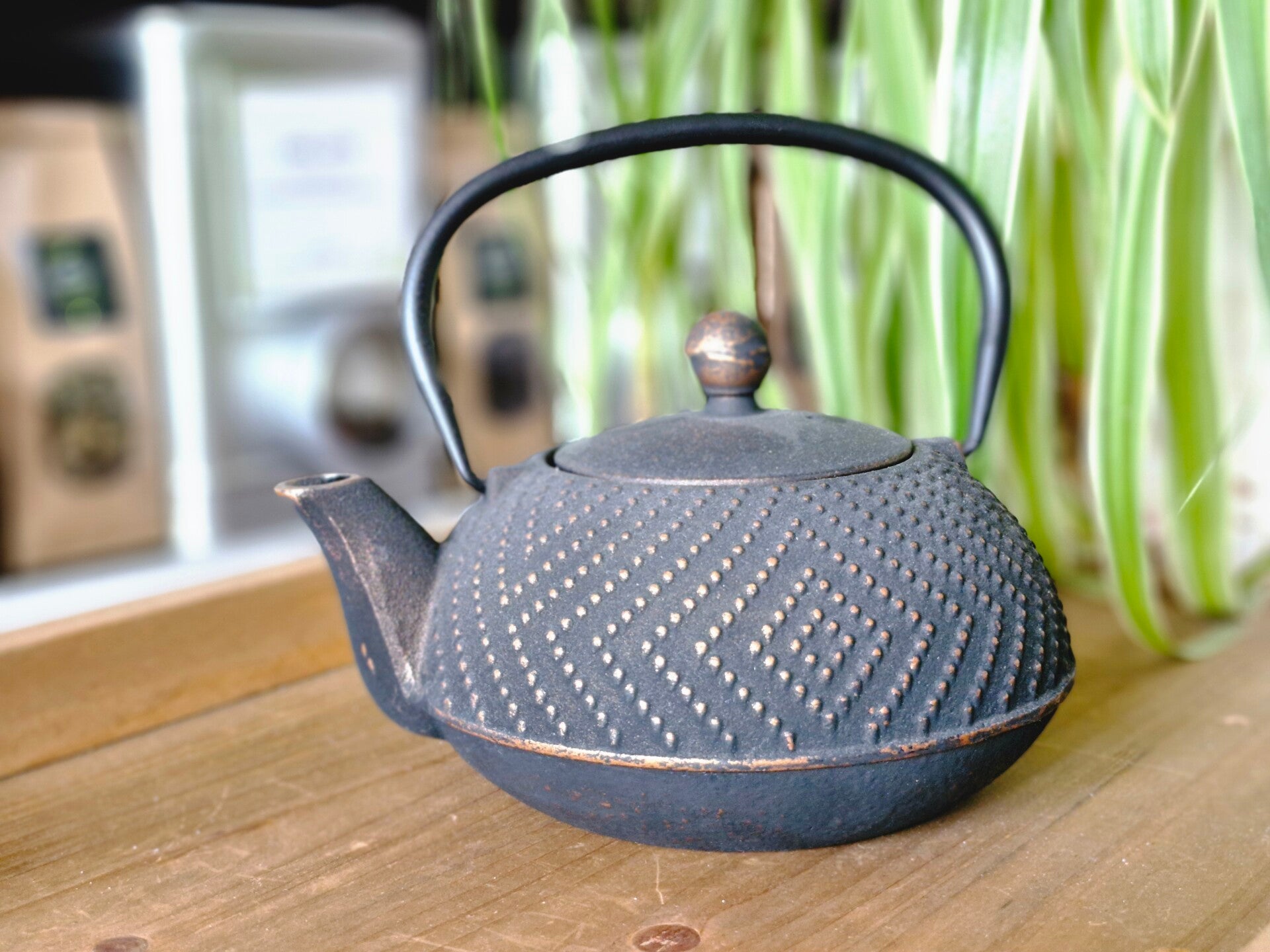 Theepot Gietijzer (Zwart)