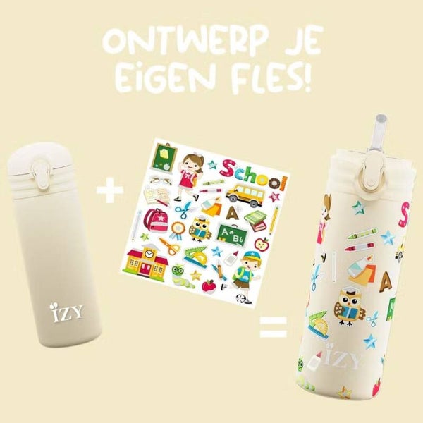Izy Bottle Kids - Yellow School