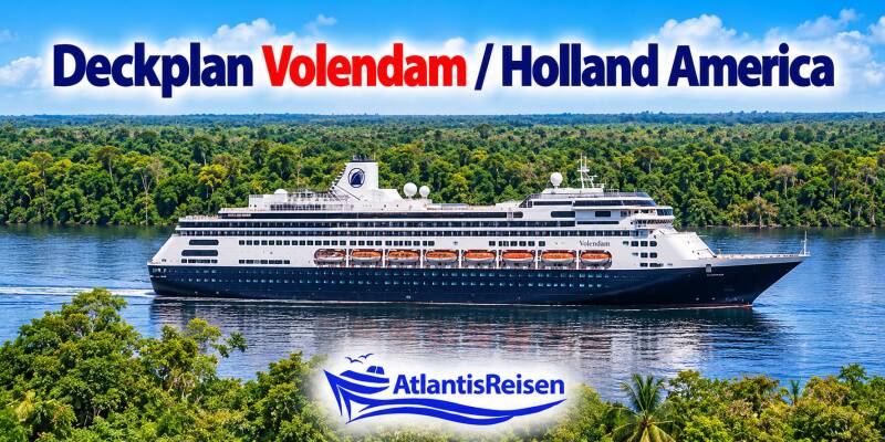 Deckplan Volendam Holland America Line | www.atlantisreisen.com