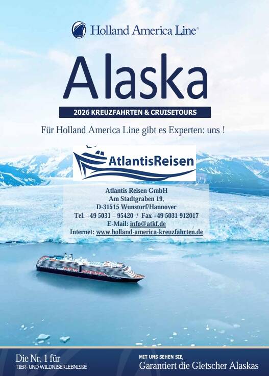 Alaska Holland America Line | www.atlantisreisen.com