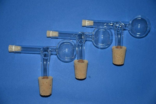 3-er Set Schnapsspender, Ausgießer Portionierer 2CL aus Glas