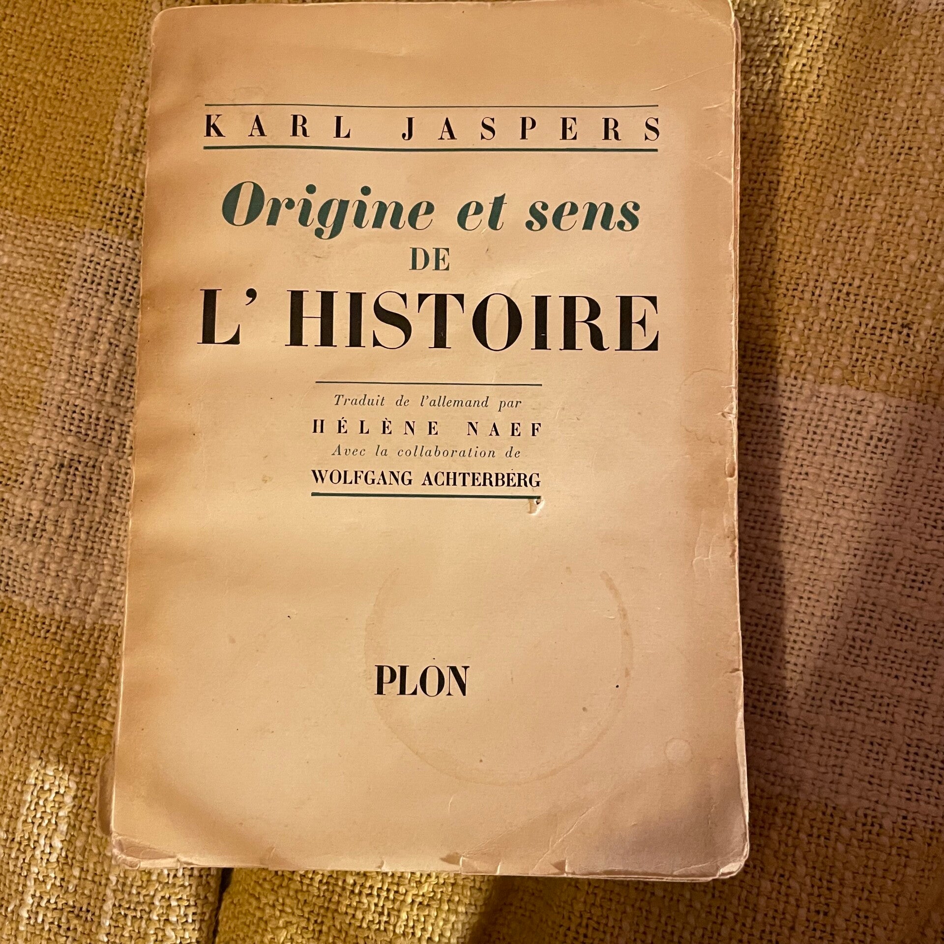 Origine et sens de l’Histoire