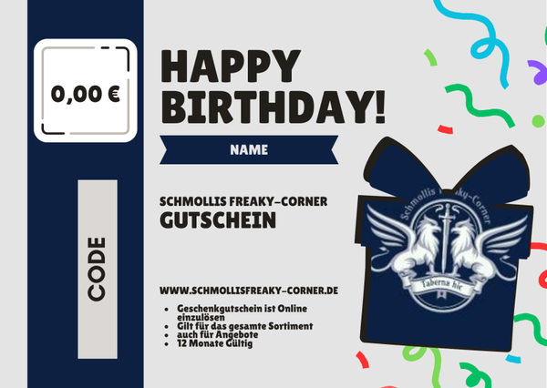 Gutschein Happy Birthday