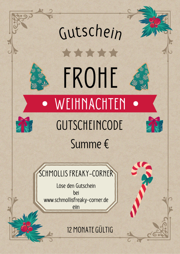 Gutschein Weihnachts Plakat