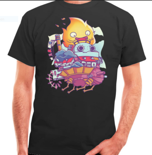 T-Shirt Das wandelnde Schloss mit Calzifer