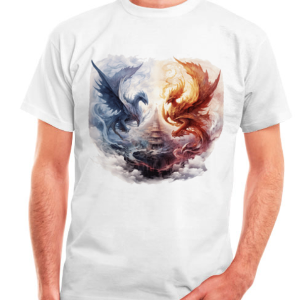 T-Shirt "Fire & Ice Dragon"