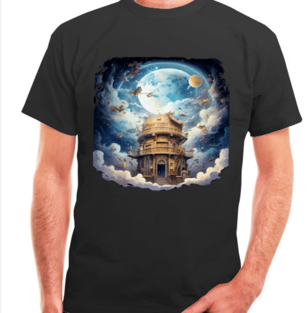 T-Shirt "Fliegende Bibliothek"