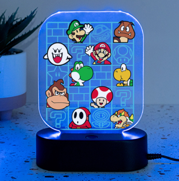 Fotolampe "Super Mario World"