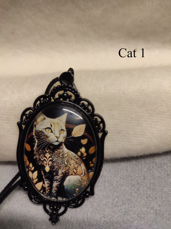 Halskette Vintage Cat