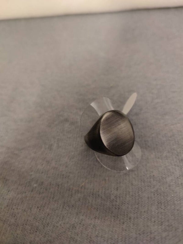 et Nox Ring "Gun Metal Siegelring"