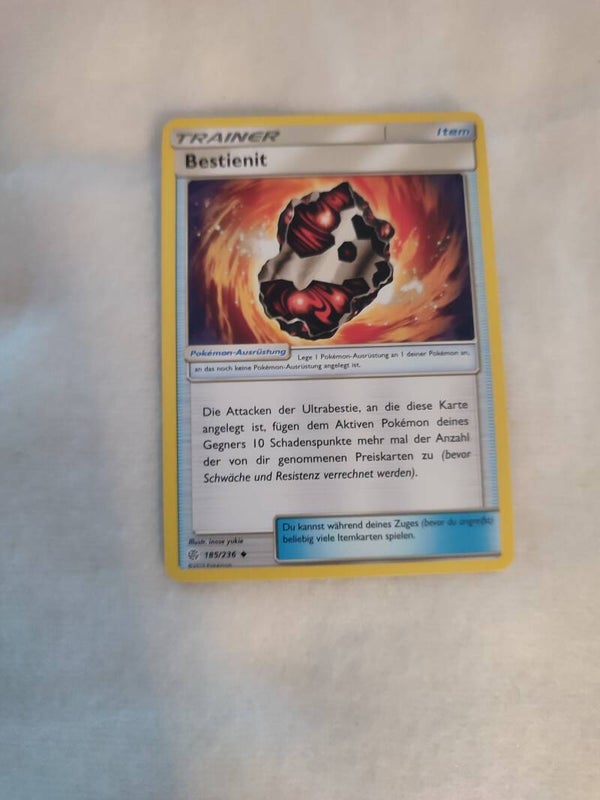 Pokemonkarte Deutsch "Trainer Bestienit"
