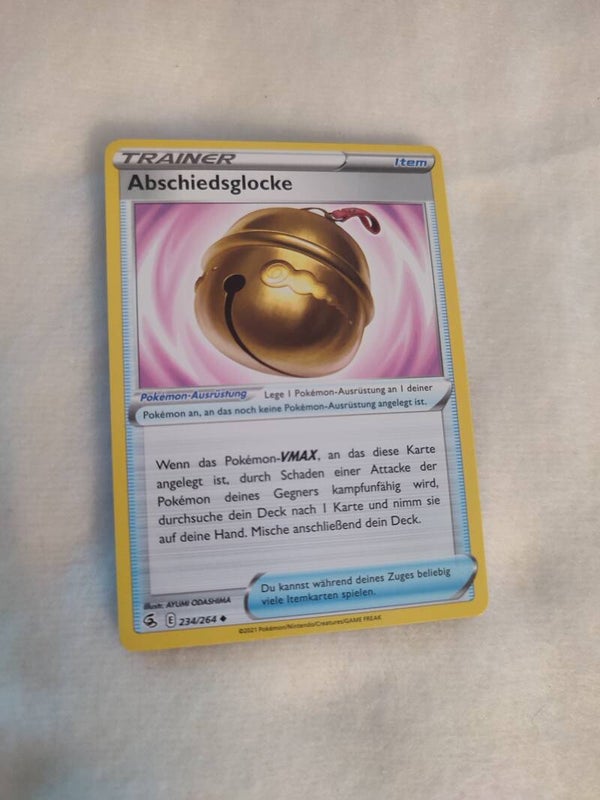Pokemonkarte Deutsch "Trainer Abschiedsglocke"