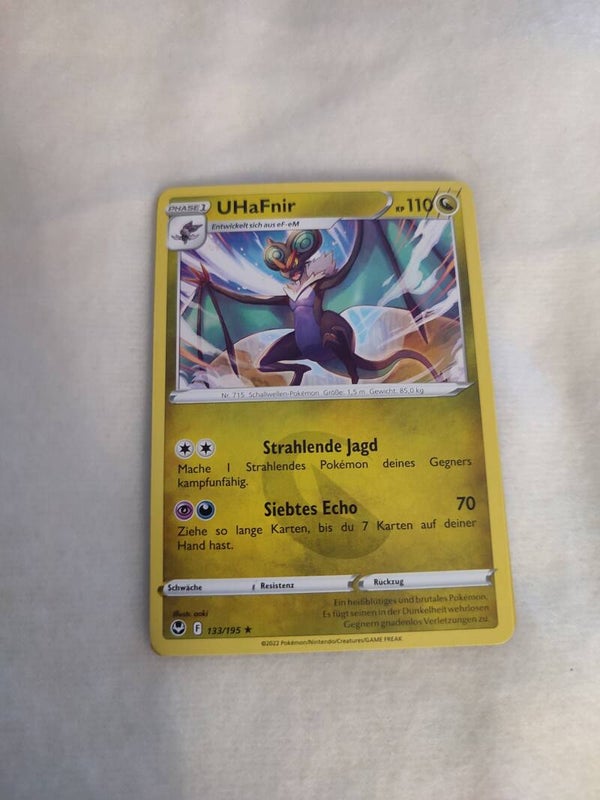 Pokemonkarte Deutsch "UHaFnir"