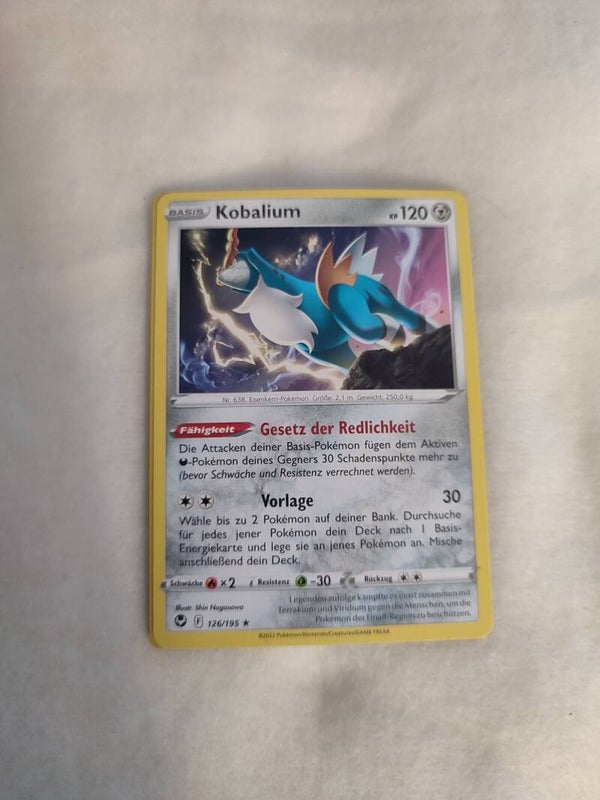 Pokemonkarte Deutsch "Kobalium"