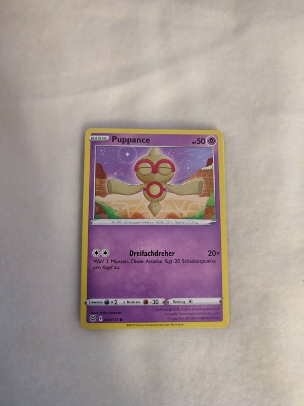 Pokemonkarte Deutsch "Puppance"