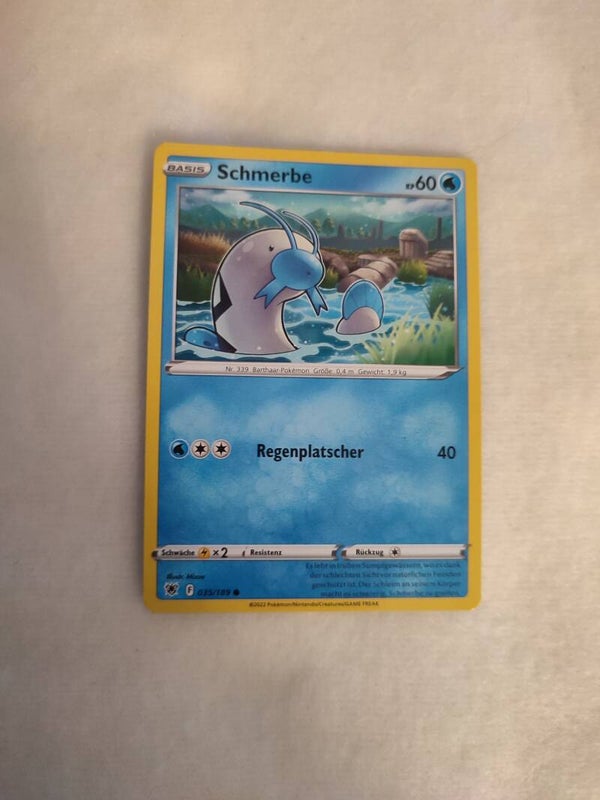 Pokemonkarte Deutsch "Schmerbe"