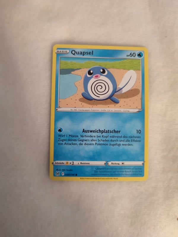Pokemonkarte Deutsch "Quapsel"