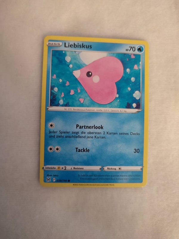 Pokemonkarte Deutsch "Liebiskus"