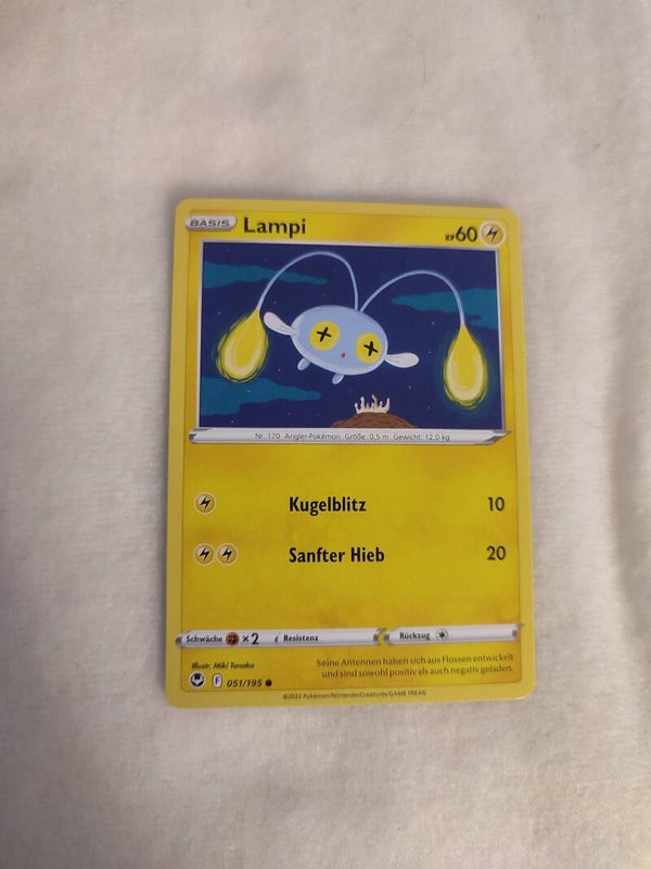 Pokemonkarte Deutsch "Lampi"