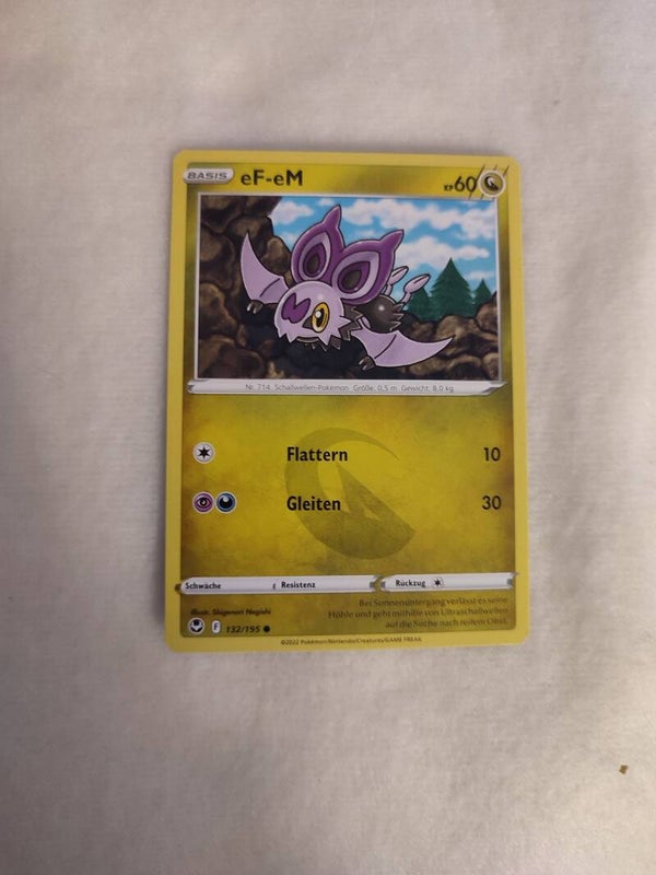 Pokemonkarte Deutsch "eF-eM"