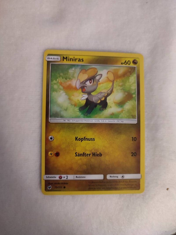 Pokemonkarte Deutsch "Miniras"