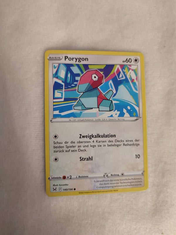 Pokemonkarte Deutsch "Porygon"