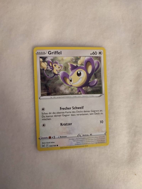 Pokemonkarte Deutsch "Griffel"