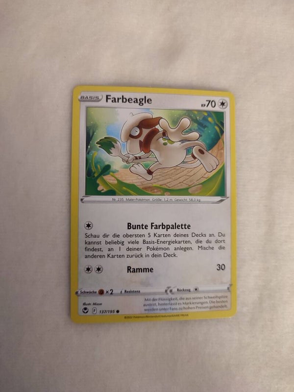 Pokemonkarte Deutsch "Farbeagle"