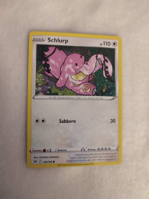 Pokemonkarte Deutsch "Schlurp"