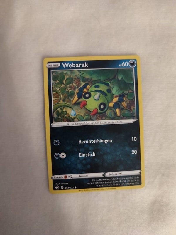 Pokemonkarte Deutsch "Weberak"