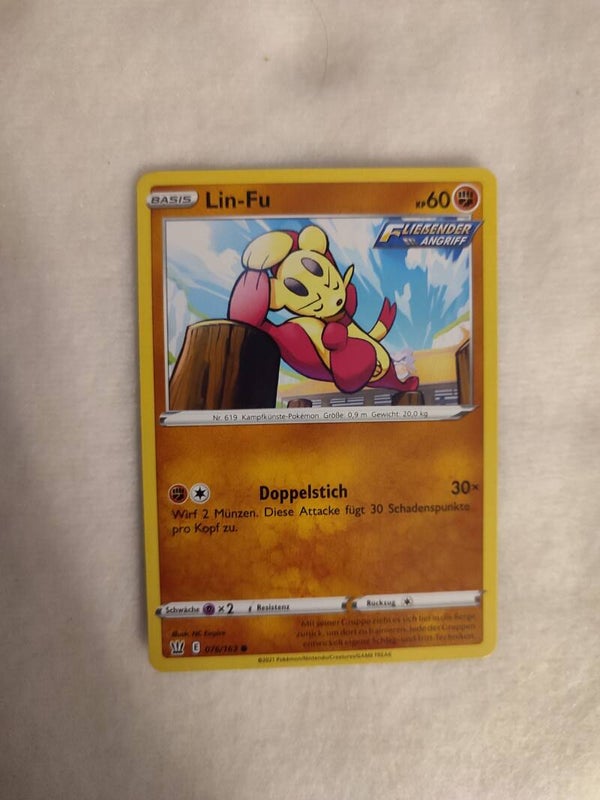 Pokemonkarte Deutsch "Lin-Fu"