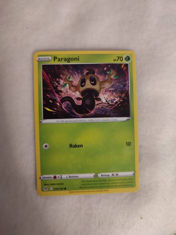 Pokemonkarte Deutsch "Paragoni"