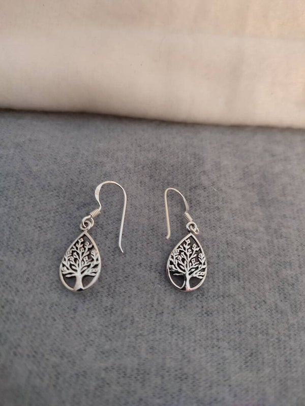 et Nox Ohrstecker "Lebensbaum" 925er Silber