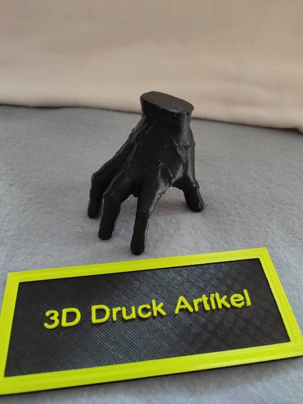 3D Druck "Eiskaltes Händchen" black