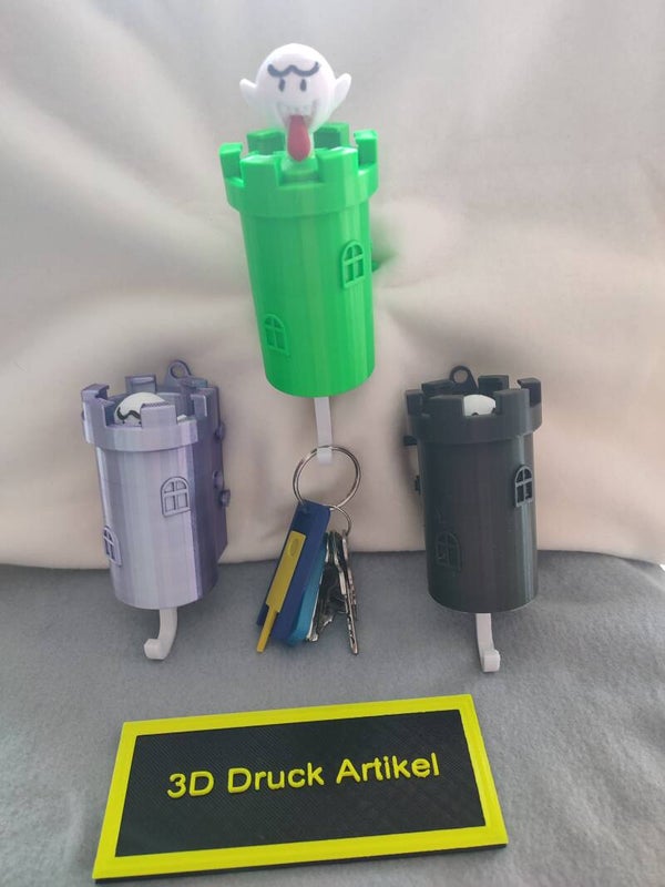 3D Druck Castle Booh Schlüsselhalter