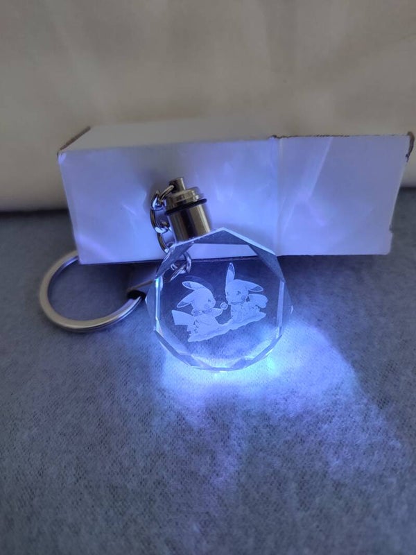 Pokemon Schlüsselanhänger "Pikachu mit Partnerin"