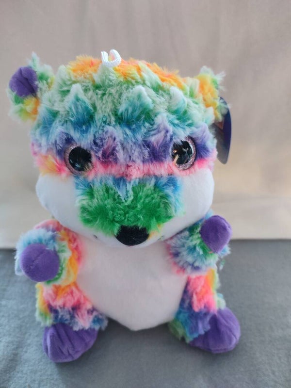 Regenbogen Hamster aus Plüsch
