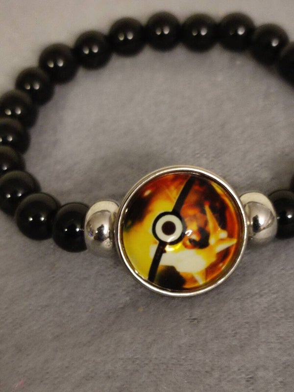 Armband Pokemon Pokeball mit Perlen