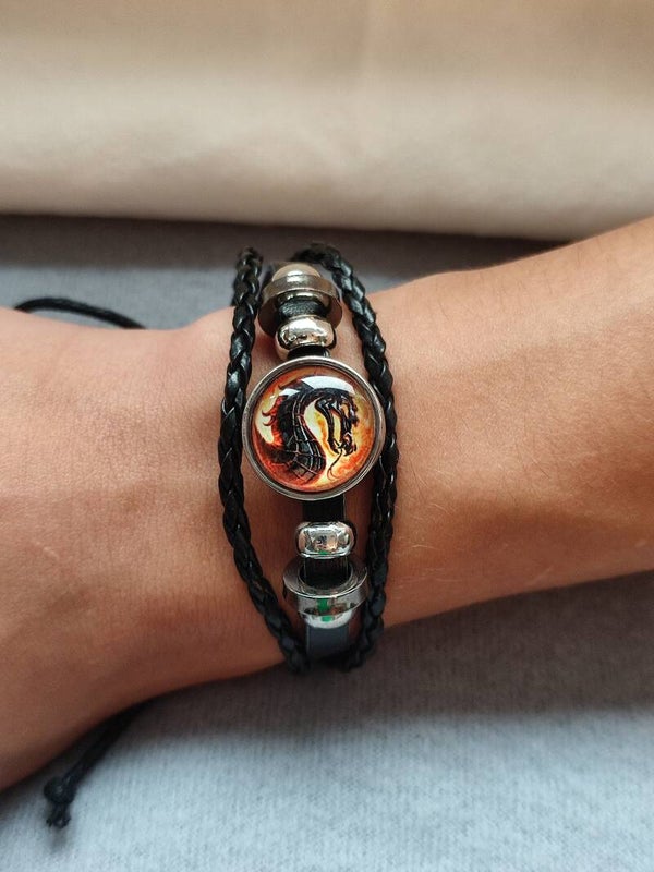 Lederarmband "Mortal Combat"