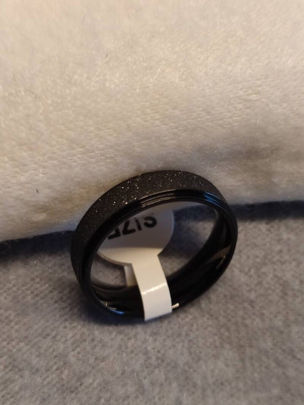 etNox Edelstahlring Blackdiamond