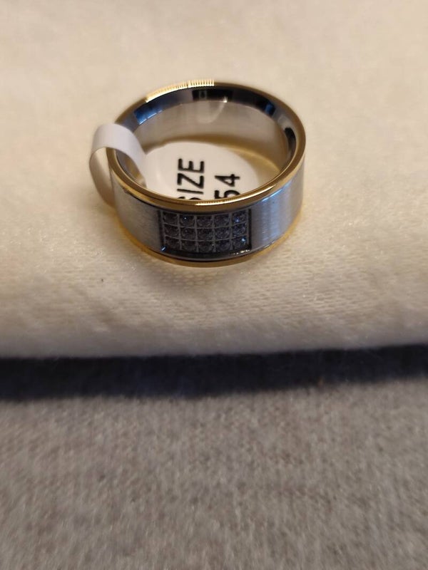 LuxXL "Fine Steel" Silver Golden Zirkonia Front Edelstahl