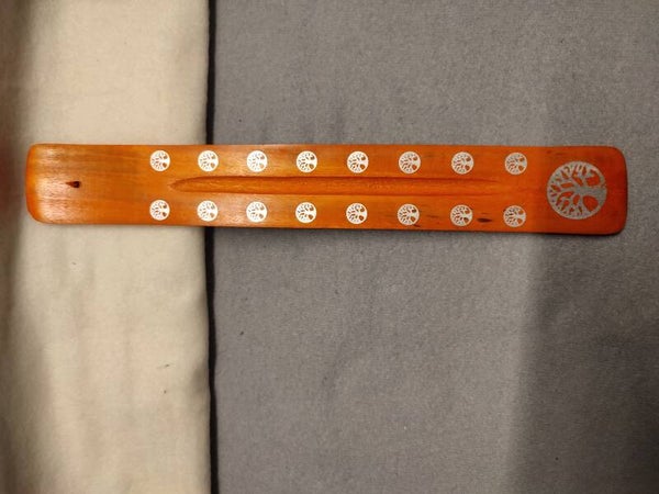 Lebensbaum Räucherbrenner Räucherstäbchenhalter aus Mangoholz