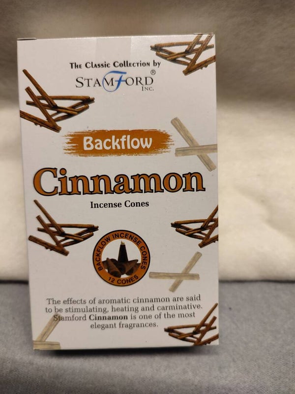 Stamford Backflow Rückfluss Räucherkegel-Zimt